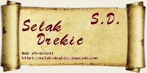 Selak Drekić vizit kartica